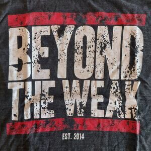 Beyond The Weak Shirt Mens Large Black Sleeveless Tank Top Tee